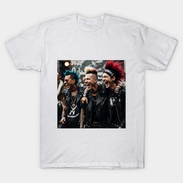 Punk Rockers T-Shirt by Colin-Bentham